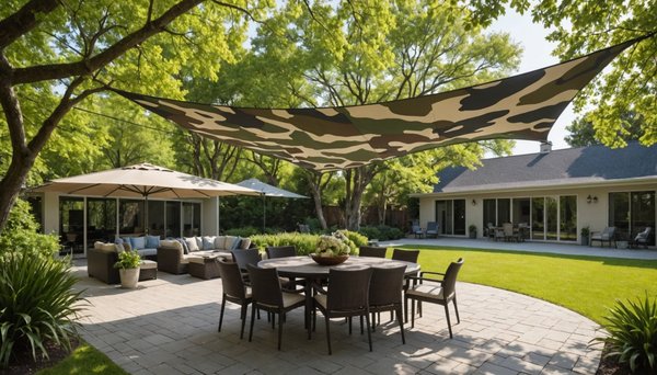 Optez pour des voiles d'ombrage camouflage au style singulier
